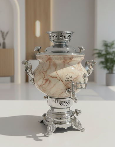 سماور مهان ماریا طرح ماربل قهوه ای کد 404 c