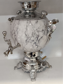سماور مهان توپی طرح ماربل سفید کد 609C