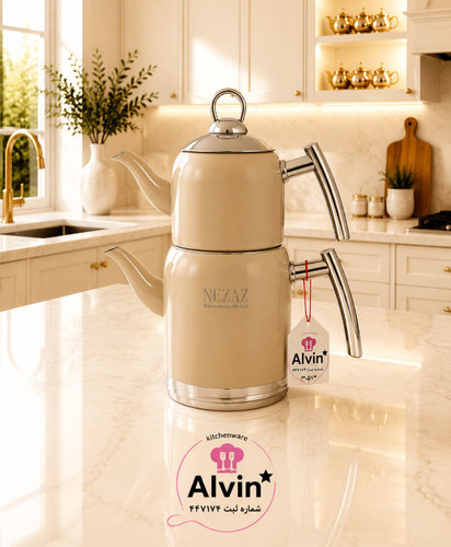 کتری قوری نزاز کد 5016 (نسکافه ای)